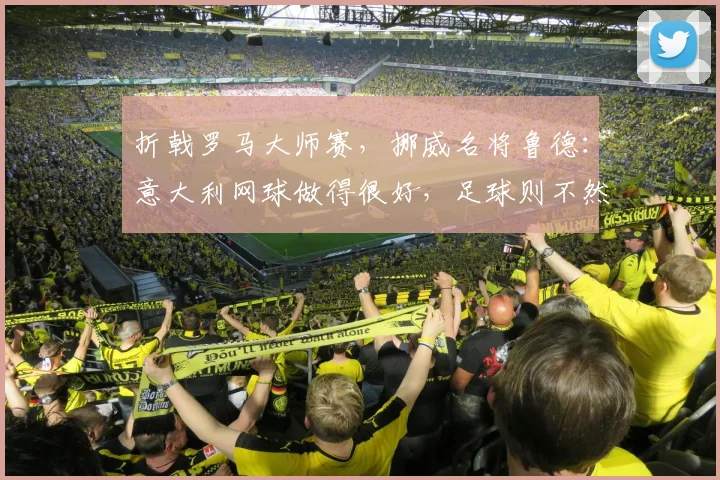 折戟罗马大师赛，挪威名将鲁德：意大利网球做得很好，足球则不然