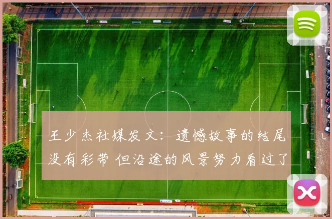 王少杰社媒发文：遗憾故事的结尾没有彩带 但沿途的风景努力看过了
